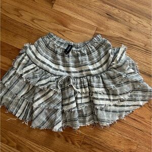 Mink pink ruffle mini skirt. Size xs
